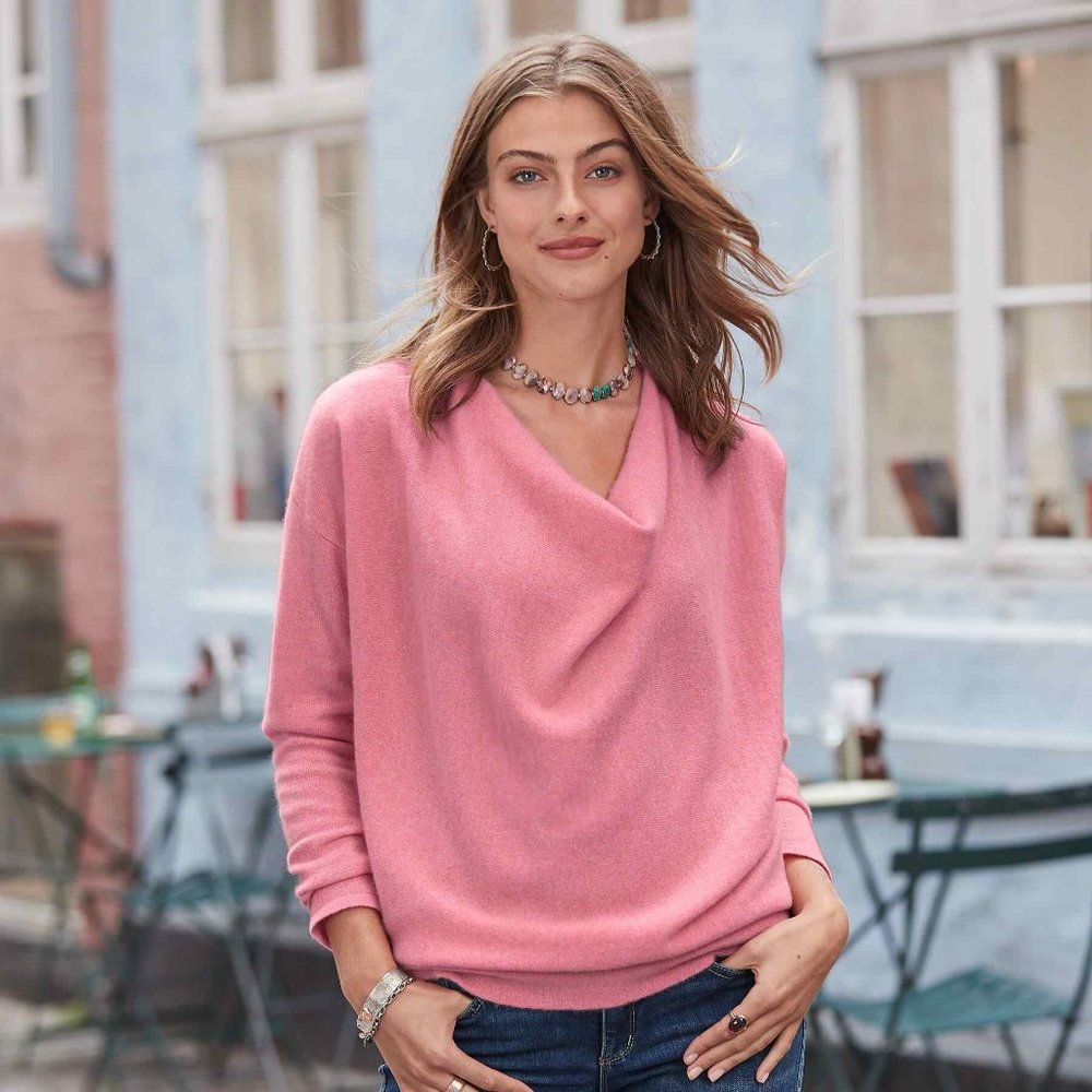 Sundance Simple Truths Cashmere Sweater Pink Size Small